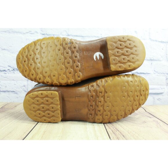 Vintage LL Bean Unlined Maine Hunting Shoe Leather Duck Boots Size 8 - Picture 7 of 10